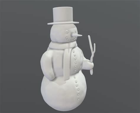 3d Printable Snowman