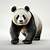 3d animals giant panda