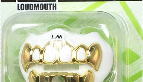 Loudmouth Football Mouth Guard 3D Chrome Grillz Adult