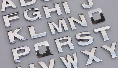 3d Chrome Letters For Cars 1 Piece Individual Car Auto 3D Or Numbers