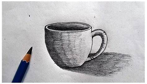 Glass Or Plastic 3d Drawing Of A Coffee Cup Youtube 3d Drawings 3d Drawing Tutorial Realistic Drawings