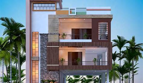 3D Front Dimetia Pakistani 2 K2nal House 3D