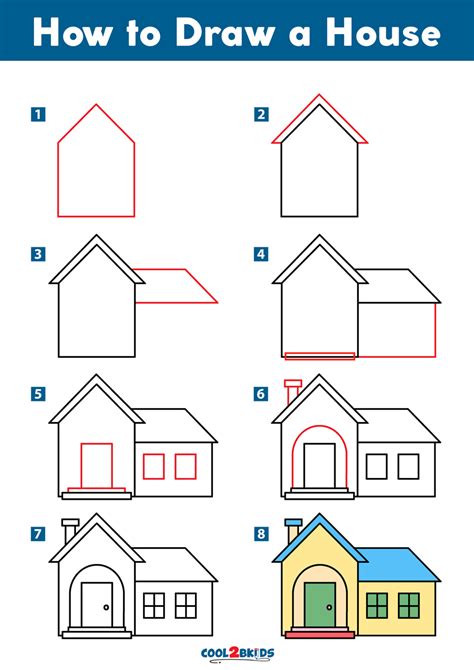 How to draw 3D house step by step / 3D house Drawing and