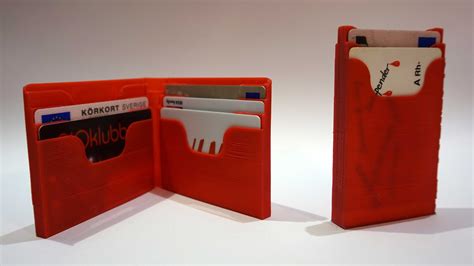 3d printed minimalist wallets by Vulcan13, available in just about any