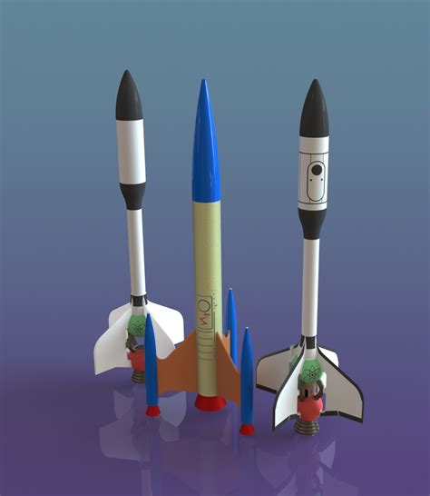 3D Printed Model Rocket Random Engineer