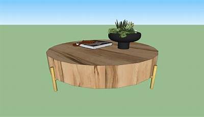 3D Wood Art Coffee Tables