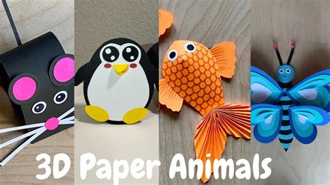 3d Animals Art And Craft