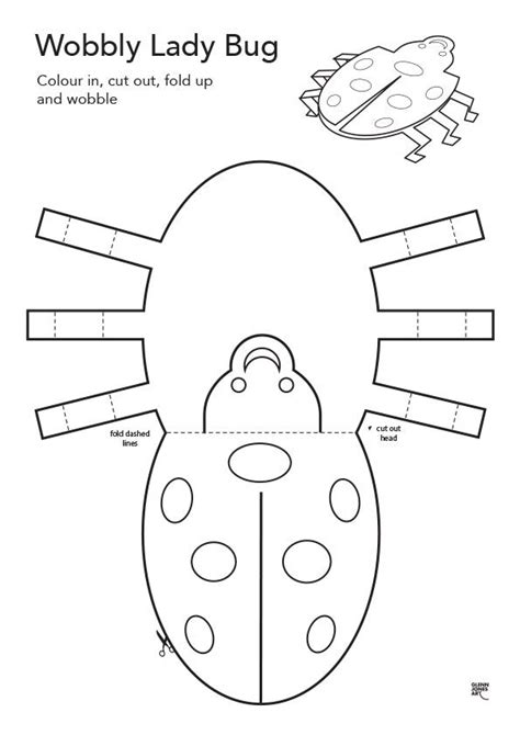 3d Bug Craft Cut Out Templates For Kids