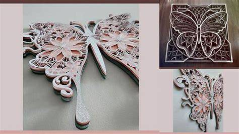 Free Your Mind and Soar with the Tranquil Beauty of 3D Butterfly Mandala SVG