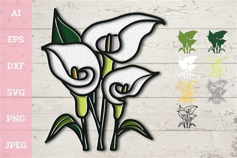 Bring Life to Your Cricut Creations with Mesmerizing 3D Calla Lily Svg Designs
