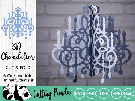 Dazzle Your Home with Elegance: Download Our 3D Chandelier SVG File Now!