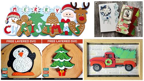 Bring Your Christmas Craft Ideas to Life with Stunning 3D SVG Cutting Files
