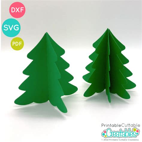 Magically Enchant Your Holiday Decor with 3D Christmas Tree SVG: A Heartwarming Treat for Joyful Celebrations!
