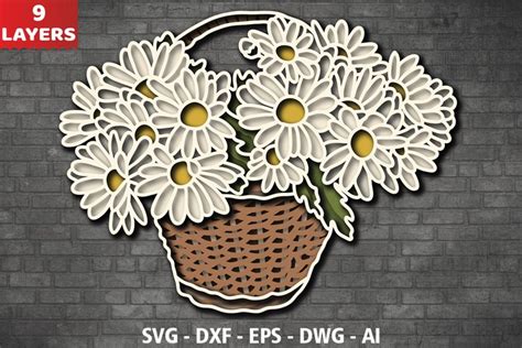 Experience a Delightful Sensation with Stunning 3D Daisy SVG Designs