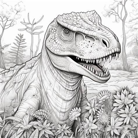 3d Dinosaur Coloring Pages