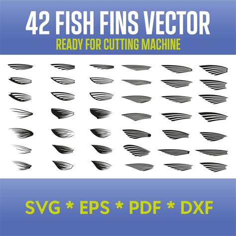 Unlock the Beauty of Nature with Breathtaking 3D Fish Fins - Download Your Free SVG Now!