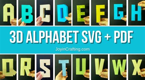 Unleash Your Creative Passion with Our Heart-Warming Free 3D Letters SVG Files