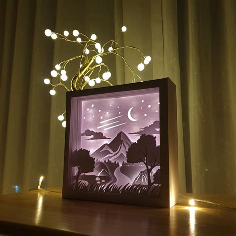 Illuminate Your Life with Soaring Inspiration - Stunning 3D Light Box SVG Designs Await!