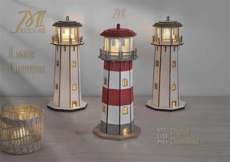 Illuminate your Creativity with 3D Lighthouse SVG: A Beacon of Inspiration for Your Designs.
