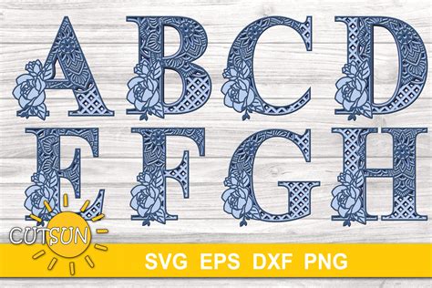 Unleash Your Inner Artist: Transform Your Alphabet with Stunning 3D Mandala SVGs