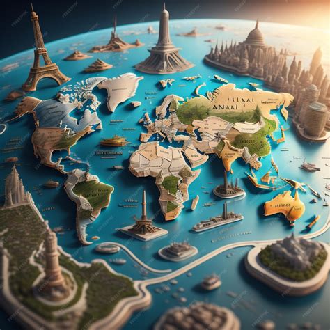 7 Free 3D World Map Satellite View with Countries World Map With