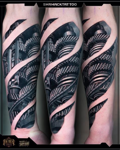 3d Mechanical Tattoos
