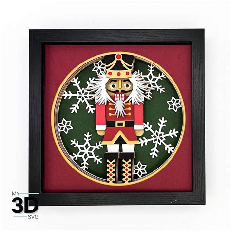 Transform Your Holiday Decor with the Stunning 3D Nutcracker SVG Design
