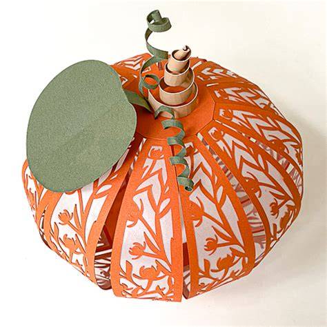 Transform your Autumn decor with stunning and easy-to-make 3D Paper Pumpkin SVG templates