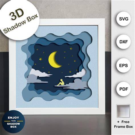 Unlock Your Creativity with Captivating 3D Paper Shadow Box Svg Designs.