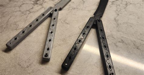 3d Printable Butterfly Knife
