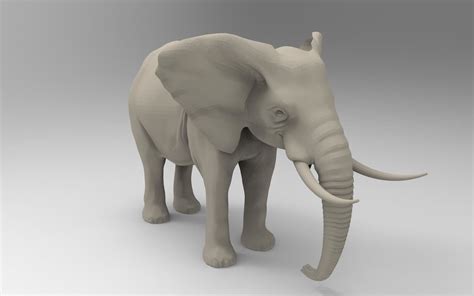 3d Printable Elephant