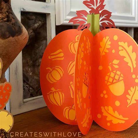 Elevate Your Fall Decor: Download Our Heartwarming 3D Pumpkin SVG Files for Free!