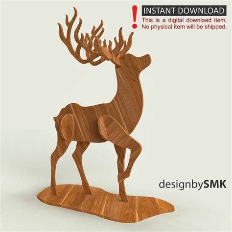 Feel the Magic this Christmas with our Adorable 3D Reindeer SVG Design!