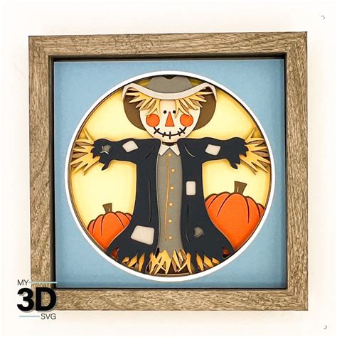 Spook Your Senses with Our Captivating 3D Scarecrow SVG Designs