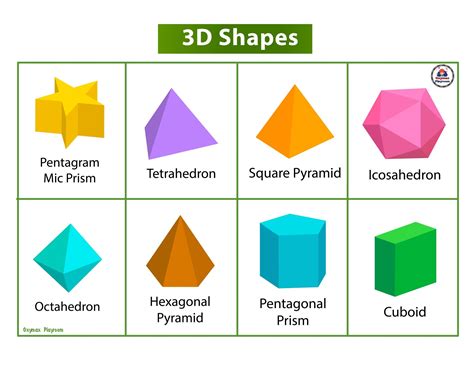 3d Shapes Printable