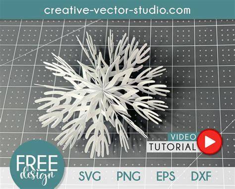 Magical Winter Wonder: Download Our Stunning 3D Snowflake SVG for Free!