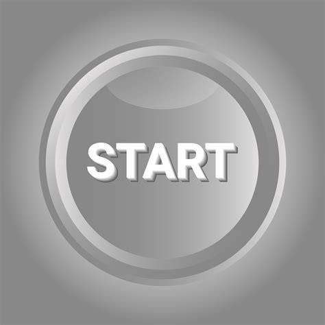 Empower Your Designs with the Power of 3D: Unleash Your Creativity with the Eye-catching 3D Start Button SVG