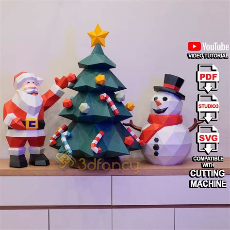 Deck Your Halls with 3D SVG Christmas Magic - Elevate Your Holiday Bliss