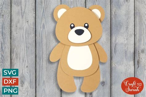 Experience the Adorable and Heartwarming Joy of 3D Teddy Bear SVG Designs!
