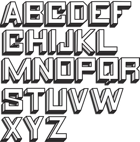 3d Tegninger Bogstaver
