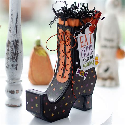 Magically Enchant Your Halloween Decor with Our Whimsical 3D Witch Boot SVG