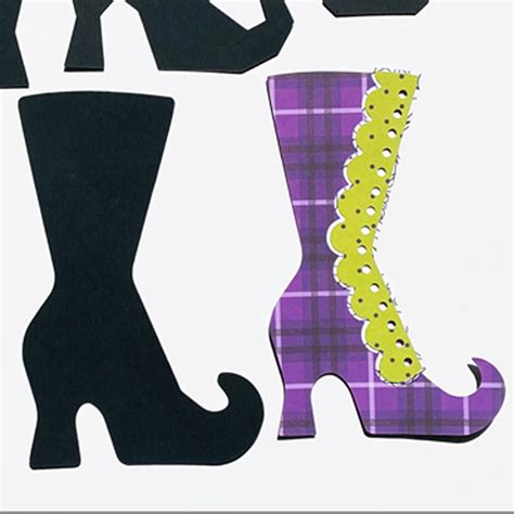 Enchant Your Halloween with a Spooky 3D Witches Boot SVG Design!