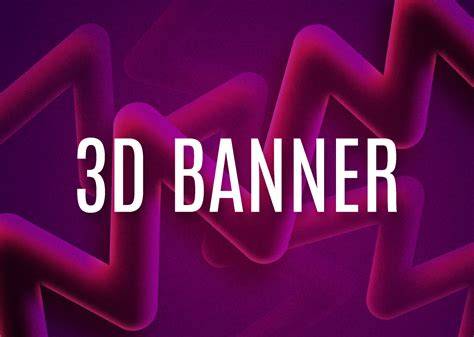 3D banner design examples