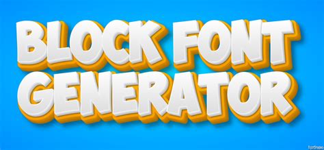 Create Eye-Catching Designs with Our 3D Block Font Generator – Free and Easy-to-Use!