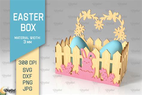 Bunny Easter Basket SVG File Simply Crafty SVGs