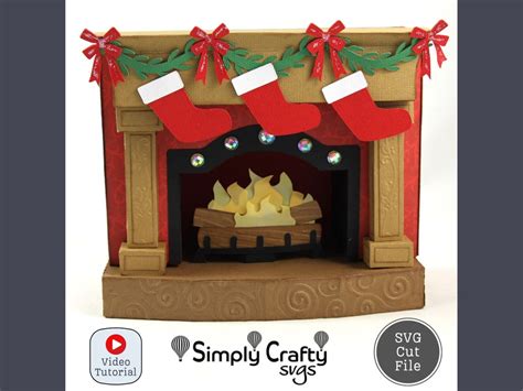 Fireplace Christmas svg, Free svg