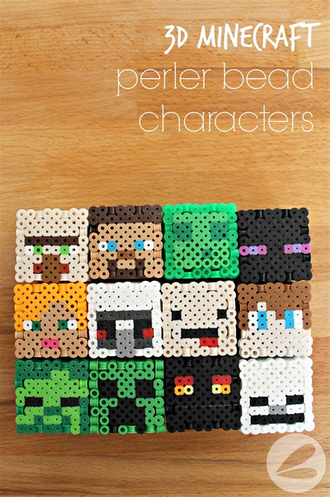 3D Minecraft Perler Bead Patterns