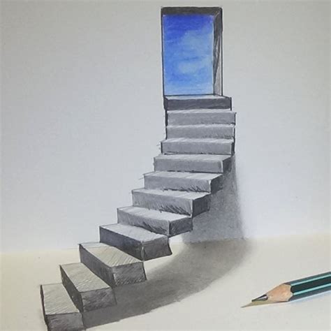 Free 3D Pencil Sketch Drawing Pdf For Beginner