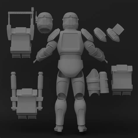 3D Printable Model Of Clone Commando