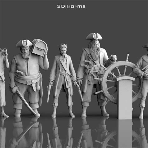 3D Printable Pirates Model